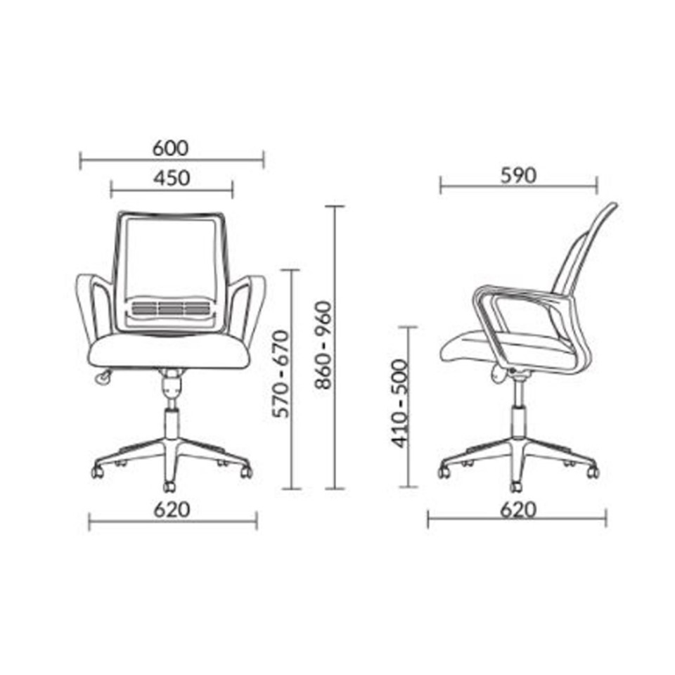 LOW BACK MESH OFFICE CHAIR - PIXAR SERIES