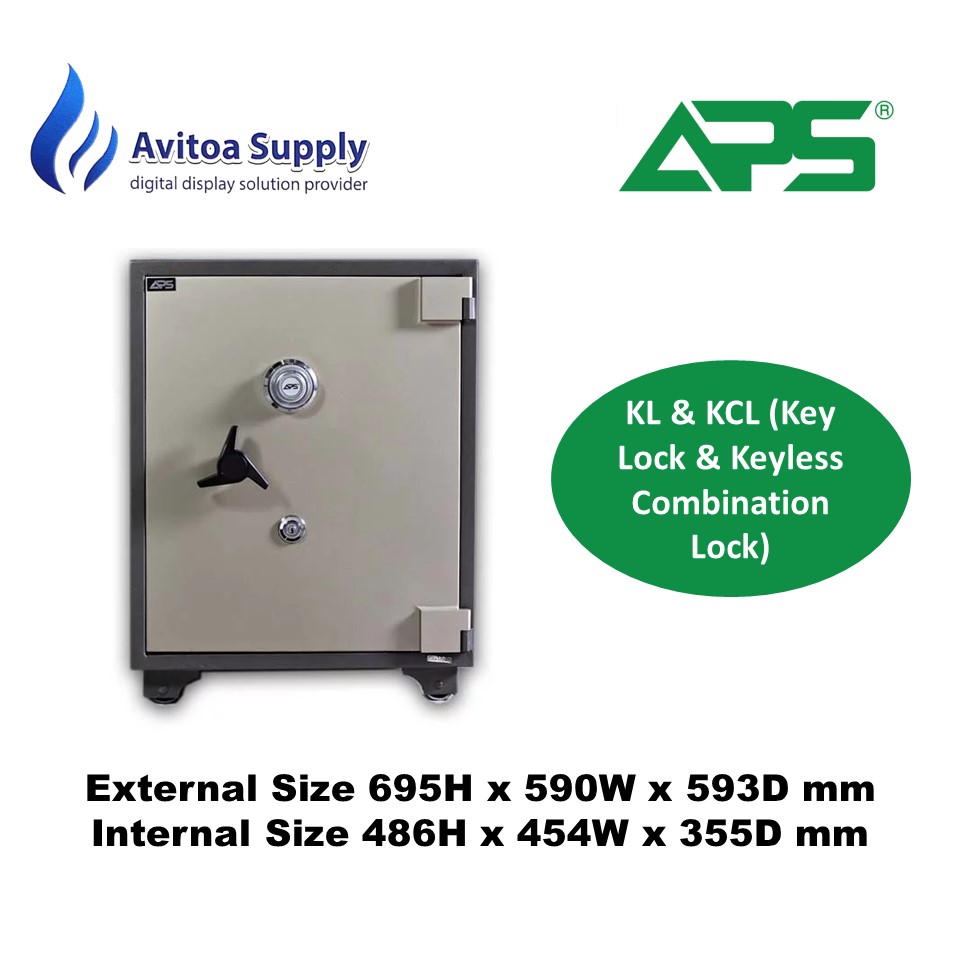 APS Personal Safe LS3 (Key Lock & Keyless Combination Lock)
