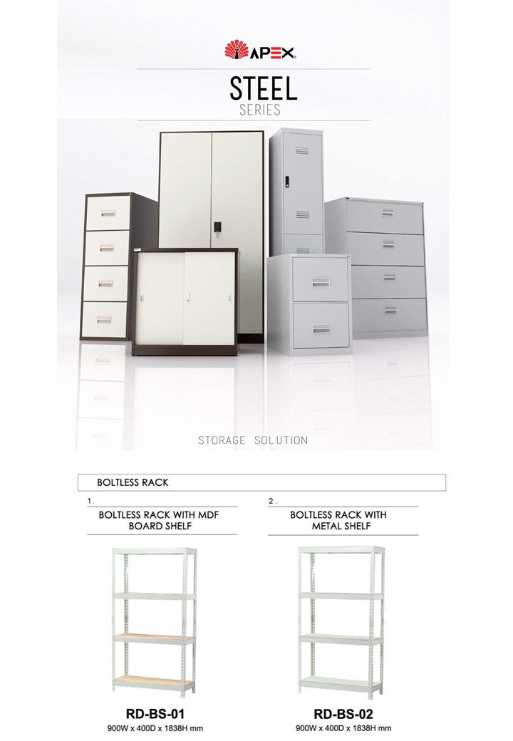 BOLTLESS RACK WITH METAL SHELF RD-BS-02